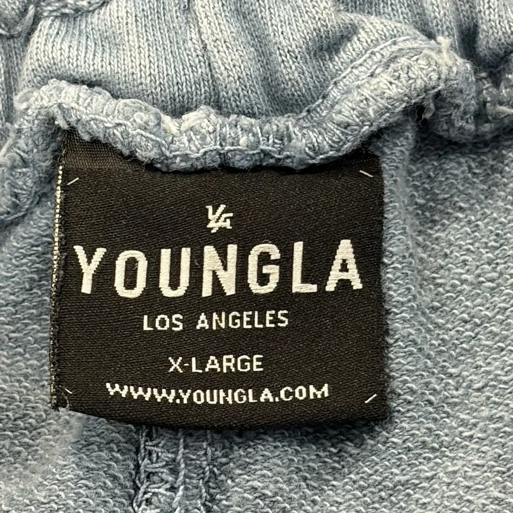YoungLA Shorts Mens Size XL Light Blue Sweats Grunge Athletic Gym Streetwear